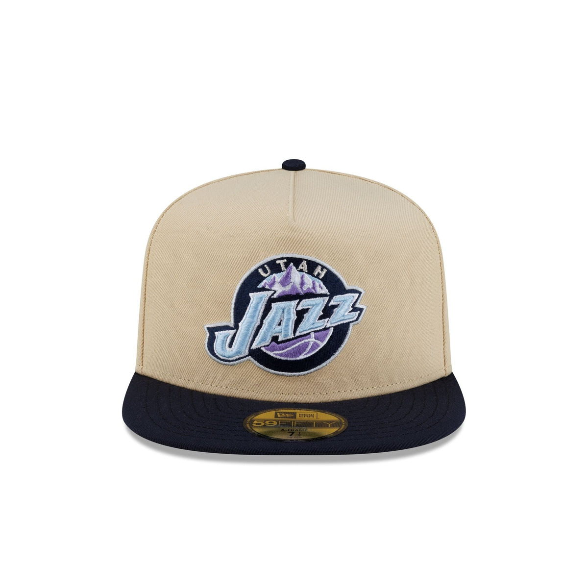 Utah Jazz Hardwood Classics 2000s Gold 59FIFTY A-Frame Fitted Hat