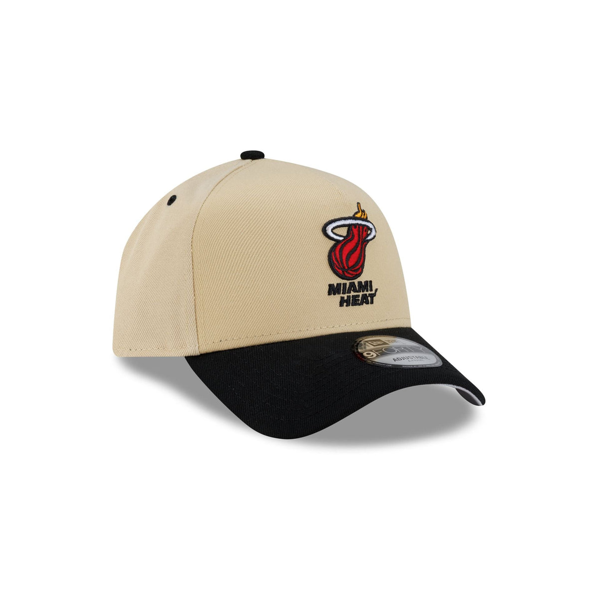 Miami Heat Hardwood Classics 2000s Gold 9FORTY A-Frame Snapback Hat