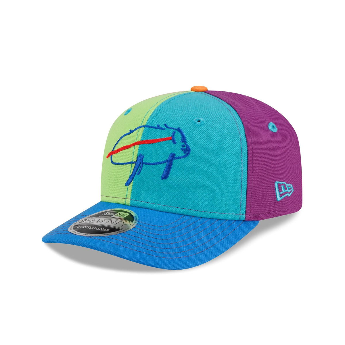 Buffalo Bills Billustration by Jack 9SEVENTY Stretch-Snap Hat