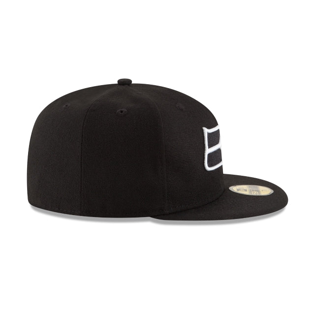 Seattle Seahawks Black & White 59FIFTY Fitted Hat