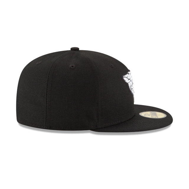 Jacksonville Jaguars Black & White 59FIFTY Fitted Hat
