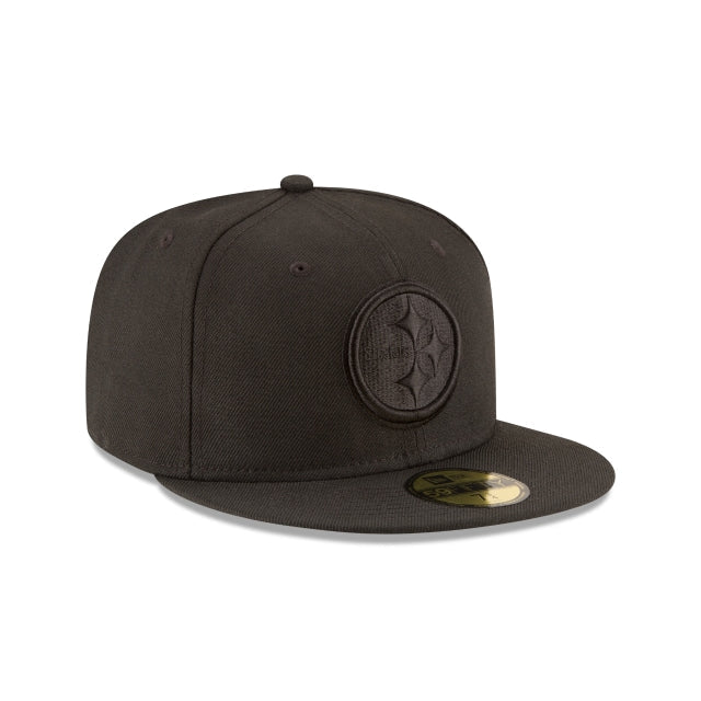 Pittsburgh Steelers Black On Black 59FIFTY Fitted Hat