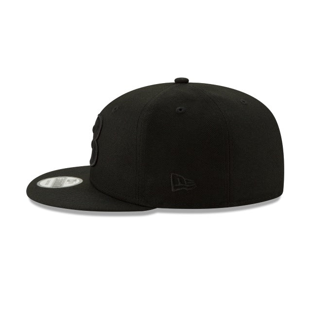 Cincinnati Bengals Basic Black On Black 9FIFTY Snapback Hat