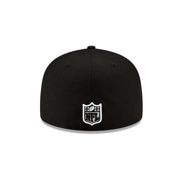 Los Angeles Rams Black and White 59FIFTY Fitted Hat