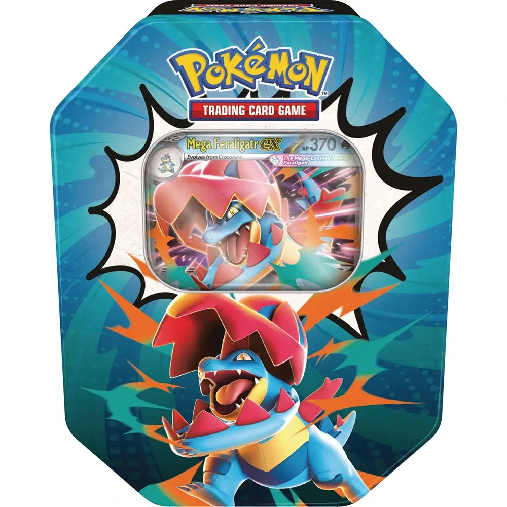 🔥2026 Christmas Gift🎄: Mega Evolution - Ascended Heroes Tin (Mega Feraligatr ex)