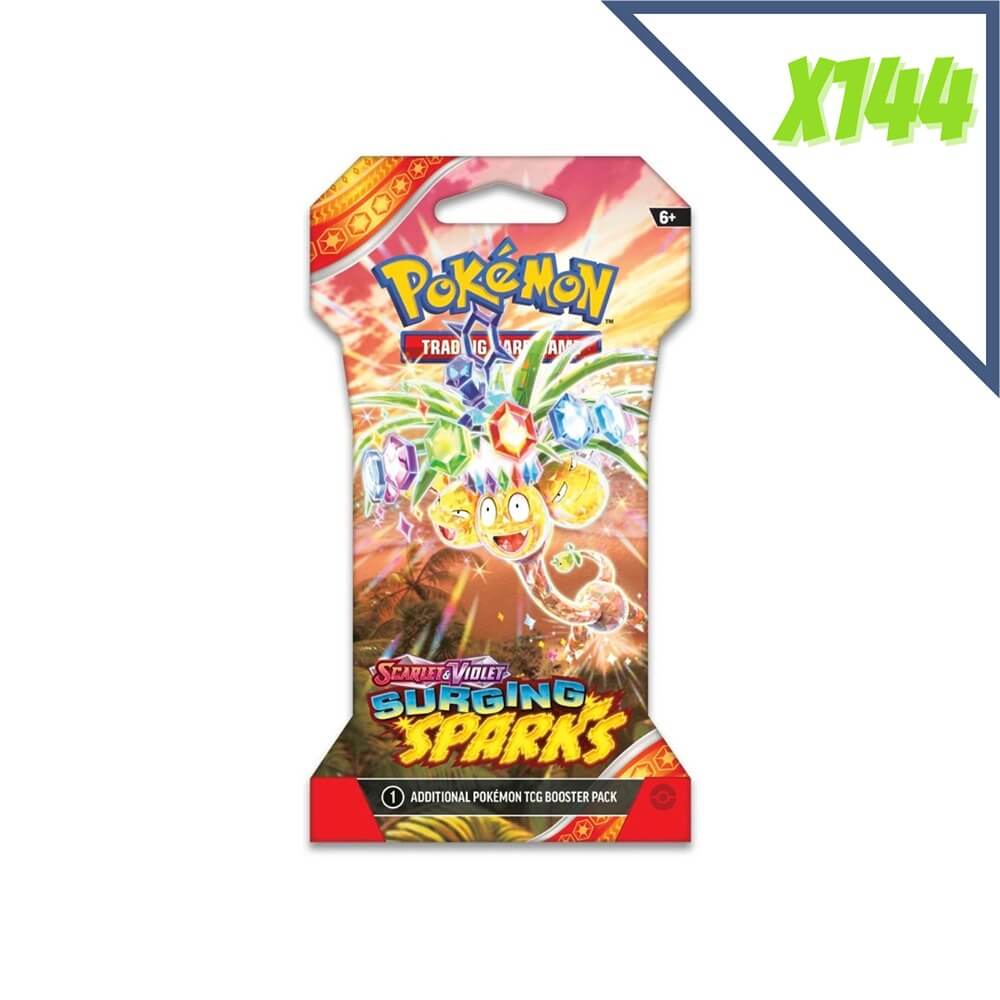 🔥2026 Christmas Gift🎄: Scarlet & Violet - Surging Sparks Sleeved Booster Pack Case (144)