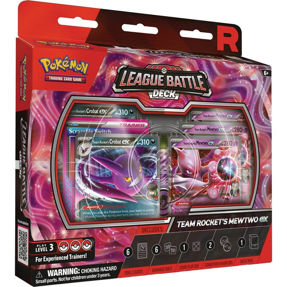 🔥2026 Christmas Gift🎄: Team Rocket's Mewtwo ex League Battle Deck