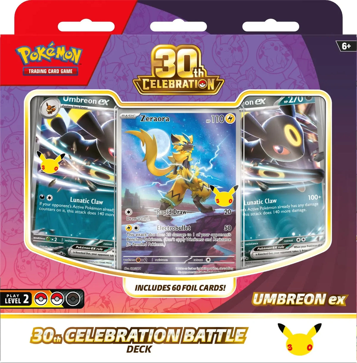 🔥2026 Christmas Gift🎄: 30th Celebration Battle Deck (Umbreon ex) (Pre-Order)