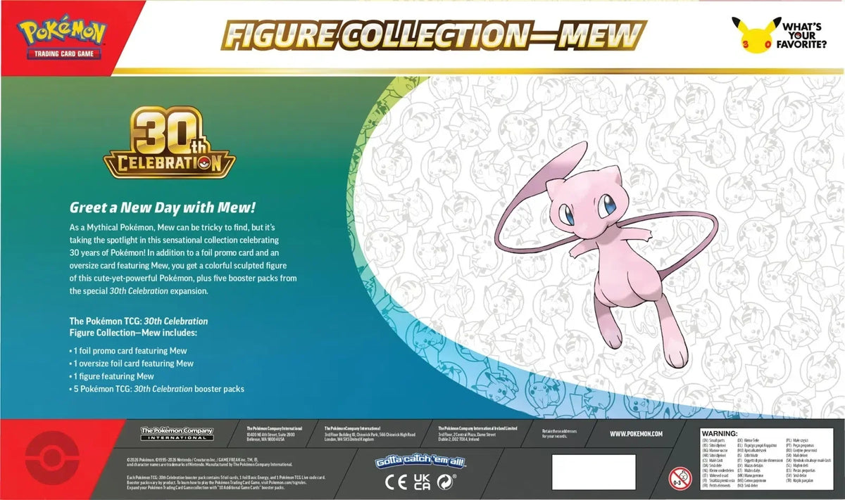 🔥2026 Christmas Gift🎄: 30th Celebration Figure Collection (Mew) (Pre-Order)